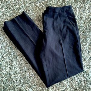 THEORY Pinstripe Rosel S Coney Island Trousers Black Pants Size 8
